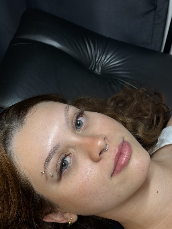 Resultado de cílios com olhos verdes